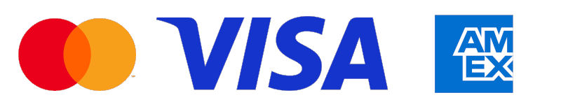 We welcome payment by Mastercard, Visa and American Express