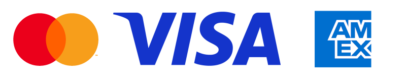 We welcome payment by Mastercard, Visa and American Express